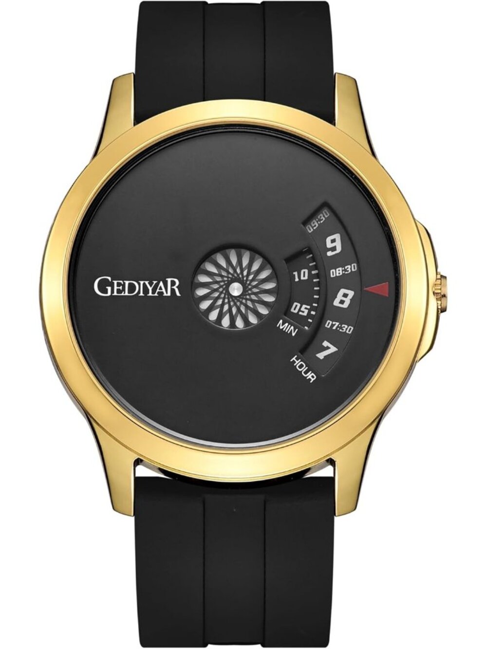 Men's Black Gold Analog Quartz Design Fashion Waterproof Cool Unique Wrist Watch